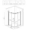 Quadrant Shower Cabin Q-BS01B 900x900mm