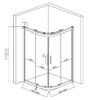 Quadrant Shower Cabin Q-BS01A 800x800mm