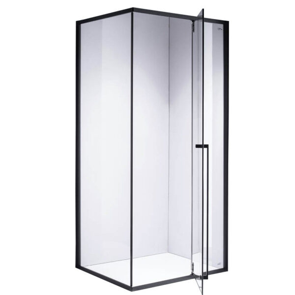 Rectangular shower cabin S-BS16A Black 1000x900mm