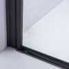 Square shower cabin R-BS04A Black 800x800mm