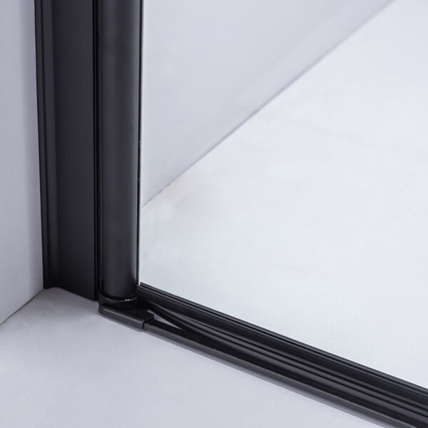 Square shower cabin R-BS04A Black 800x800mm