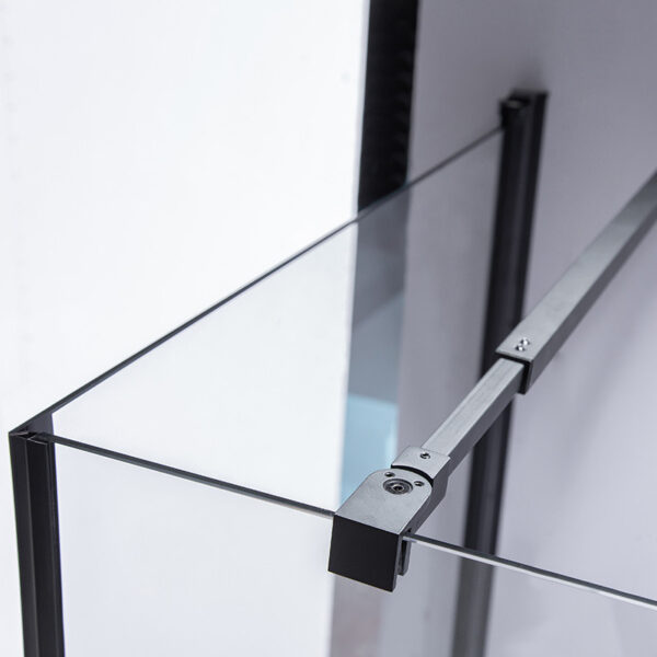 Square shower cabin R-BS04A Black 800x800mm