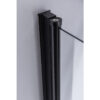 Square shower cabin R-BS04A Black 800x800mm