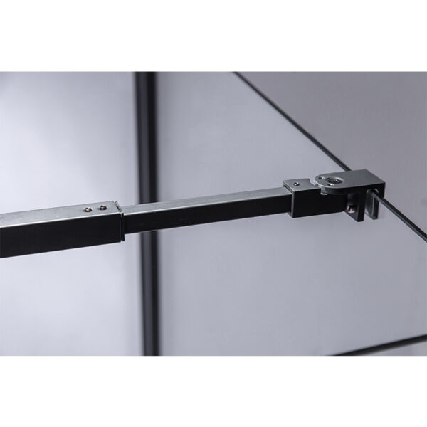 Square shower cabin R-BS04A Black 800x800mm