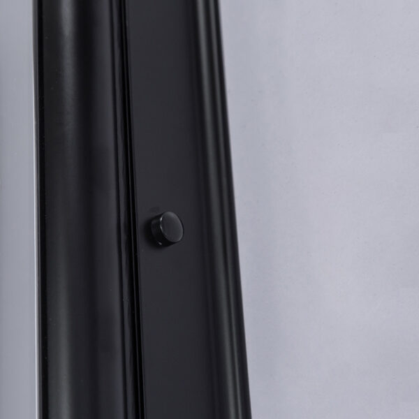 Square shower cabin R-BS04A Black 800x800mm