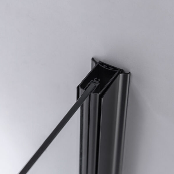 Square shower cabin R-BS04A Black 800x800mm