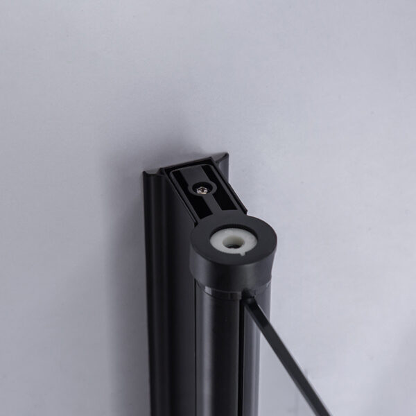 Square shower cabin R-BS04A Black 800x800mm