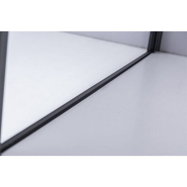 Square shower cabin R-BS04A Black 800x800mm