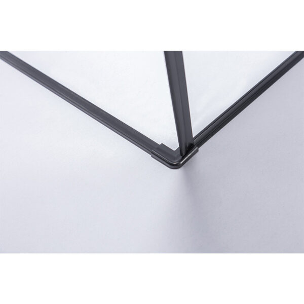 Square shower cabin R-BS04A Black 800x800mm