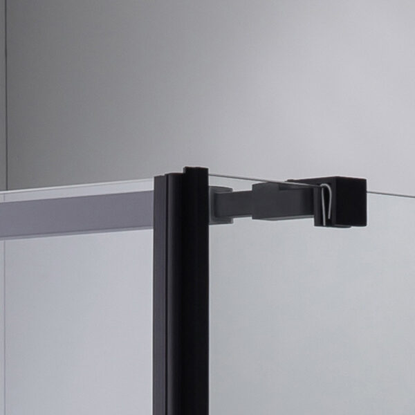 Square shower cabin R-BS04A Black 800x800mm