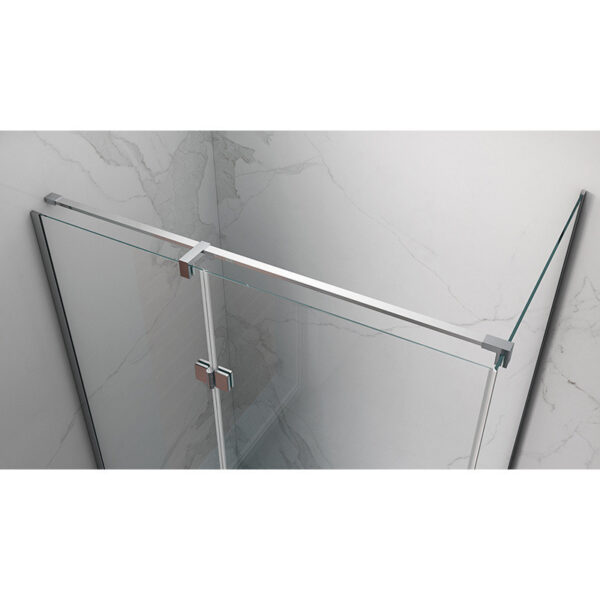 Rectangular shower cabin S-KZ02A Chrome 900x800mm