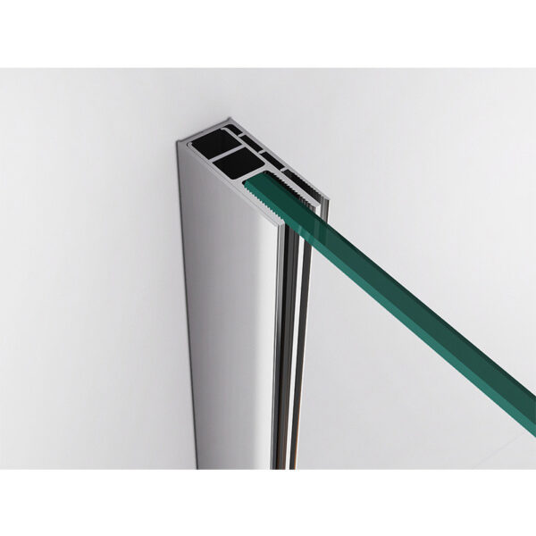 Rectangular shower cabin S-KZ02A Chrome 900x800mm