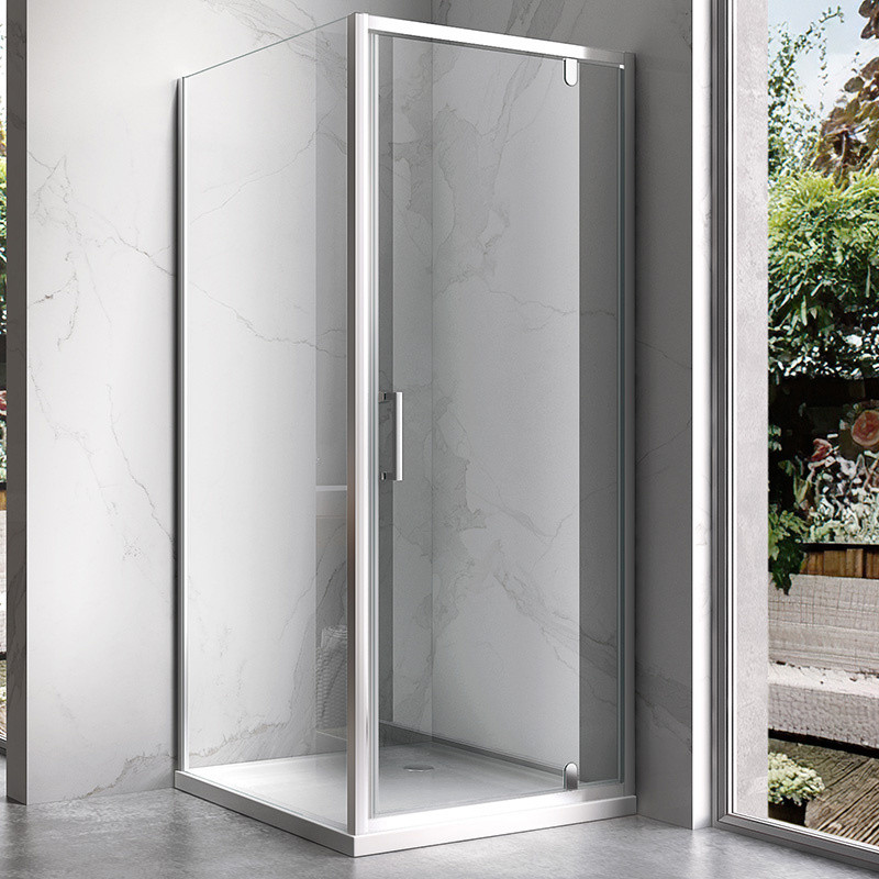 Rectangular shower cabin S-KZ05A Chrome 900x800mm