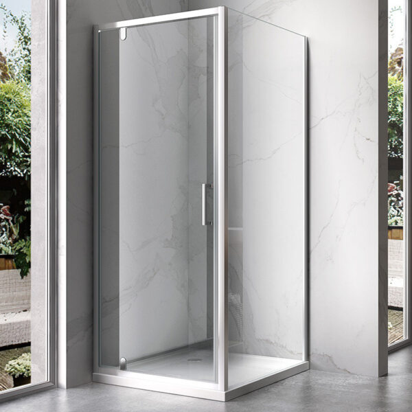 Rectangular shower cabin S-KZ05A Chrome 900x800mm