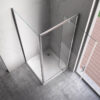 Rectangular shower cabin S-KZ05A Chrome 900x800mm