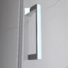 Rectangular shower cabin S-KZ05A Chrome 900x800mm
