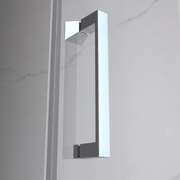 Rectangular shower cabin S-KZ05A Chrome 900x800mm