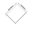 Rectangular shower cabin S-KZ05A Chrome 900x800mm