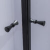 Square shower cabin R-BS05A Black 800x800mm