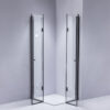Square shower cabin R-BS05B Black 900x900mm