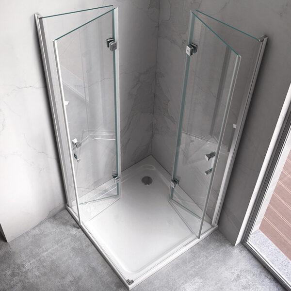 Square shower cabin R-KZ08C Chrome 900x900mm glass 6mm