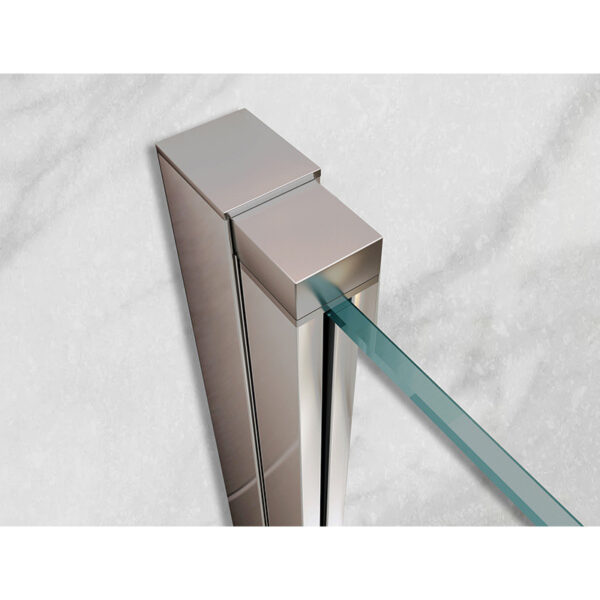 Square shower cabin R-KZ08A Chrome 700x700mm glass 6mm