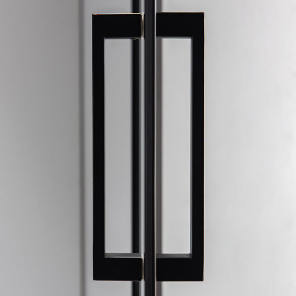 Rectangular shower cabin S-BS03A Black 1000x900mm