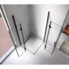 Square shower cabin R-KZ08C Black 900x900mm glass 6mm