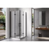 Square shower cabin R-KZ08C Black 900x900mm glass 6mm