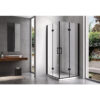 Square shower cabin R-KZ08C Black 900x900mm glass 6mm