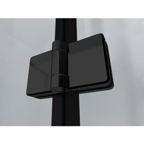 Square shower cabin R-KZ08C Black 900x900mm glass 6mm