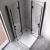 Square shower cabin R-KZ08C Black 900x900mm glass 6mm