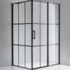 Rectangular shower cabin S-BS02C Black 1200x800mm