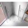 Square shower cabin R-KZ08D Chrome 1000x1000mm glass 6mm