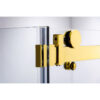 Rectangular shower cabin S-KZ203C Gold 1200x800mm, Glass 8mm