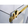 Rectangular shower cabin S-KZ203A Gold 1000x800mm, Glass 8mm
