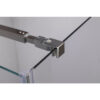 Square shower cabin R-KZ1180A Chrome 800x800mm glass 6mm