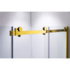 Rectangular shower cabin S-KZ202A Gold 1000x900mm, Glass 8mm