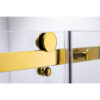 Rectangular shower cabin S-KZ202C Gold 1200x900mm, Glass 8mm