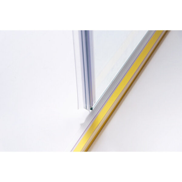 Rectangular shower cabin S-KZ202C Gold 1200x900mm, Glass 8mm