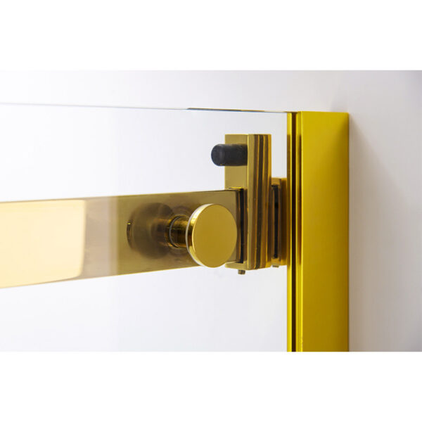 Rectangular shower cabin S-KZ202C Gold 1200x900mm, Glass 8mm