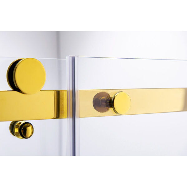 Rectangular shower cabin S-KZ202C Gold 1200x900mm, Glass 8mm