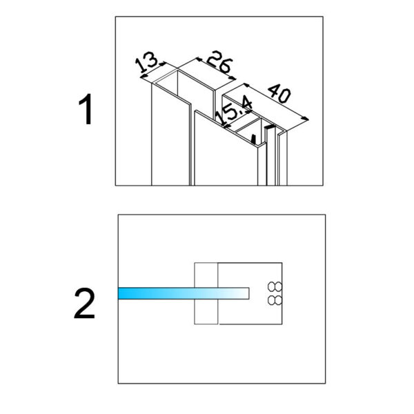 Rectangular shower cabin S-KZ202C Gold 1200x900mm, Glass 8mm
