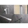 Square shower cabin R-KZ1190B Chrome 900x900mm glass 6mm