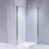 Square shower cabin R-KZ1190A Chrome 800x800mm glass 6mm
