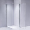Square shower cabin R-KZ1190A Chrome 800x800mm glass 6mm