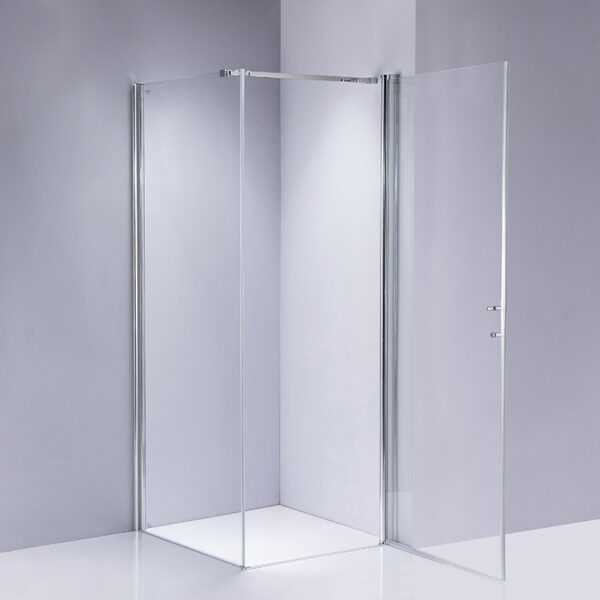 Square shower cabin R-KZ1190A Chrome 800x800mm glass 6mm