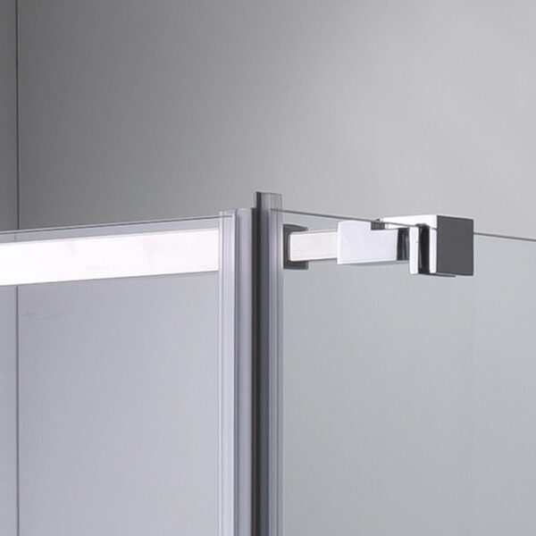 Square shower cabin R-KZ1190A Chrome 800x800mm glass 6mm