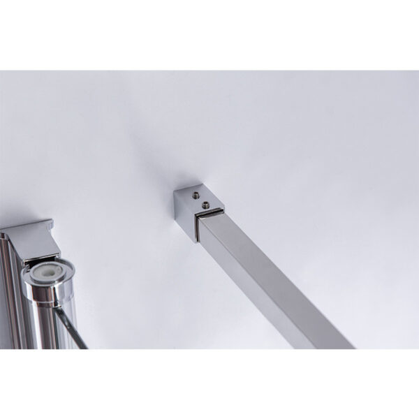 Square shower cabin R-KZ1190A Chrome 800x800mm glass 6mm