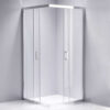 Square shower cabin R-KZ102B Chrome 900x900mm glass 6mm
